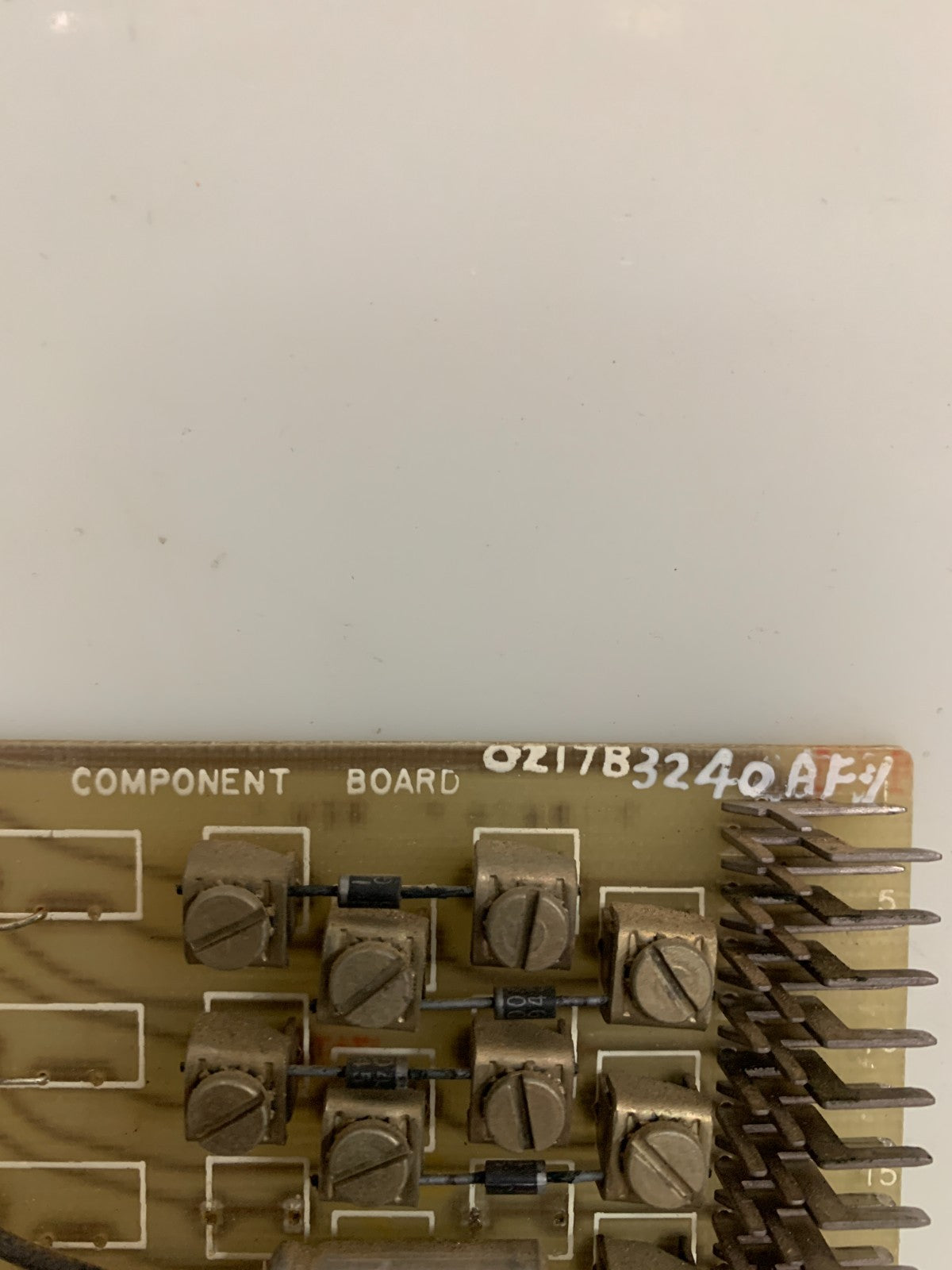 GENERAL ELECTRIC COMPONENT BOARD 0217B 3240 AF 1 GR2