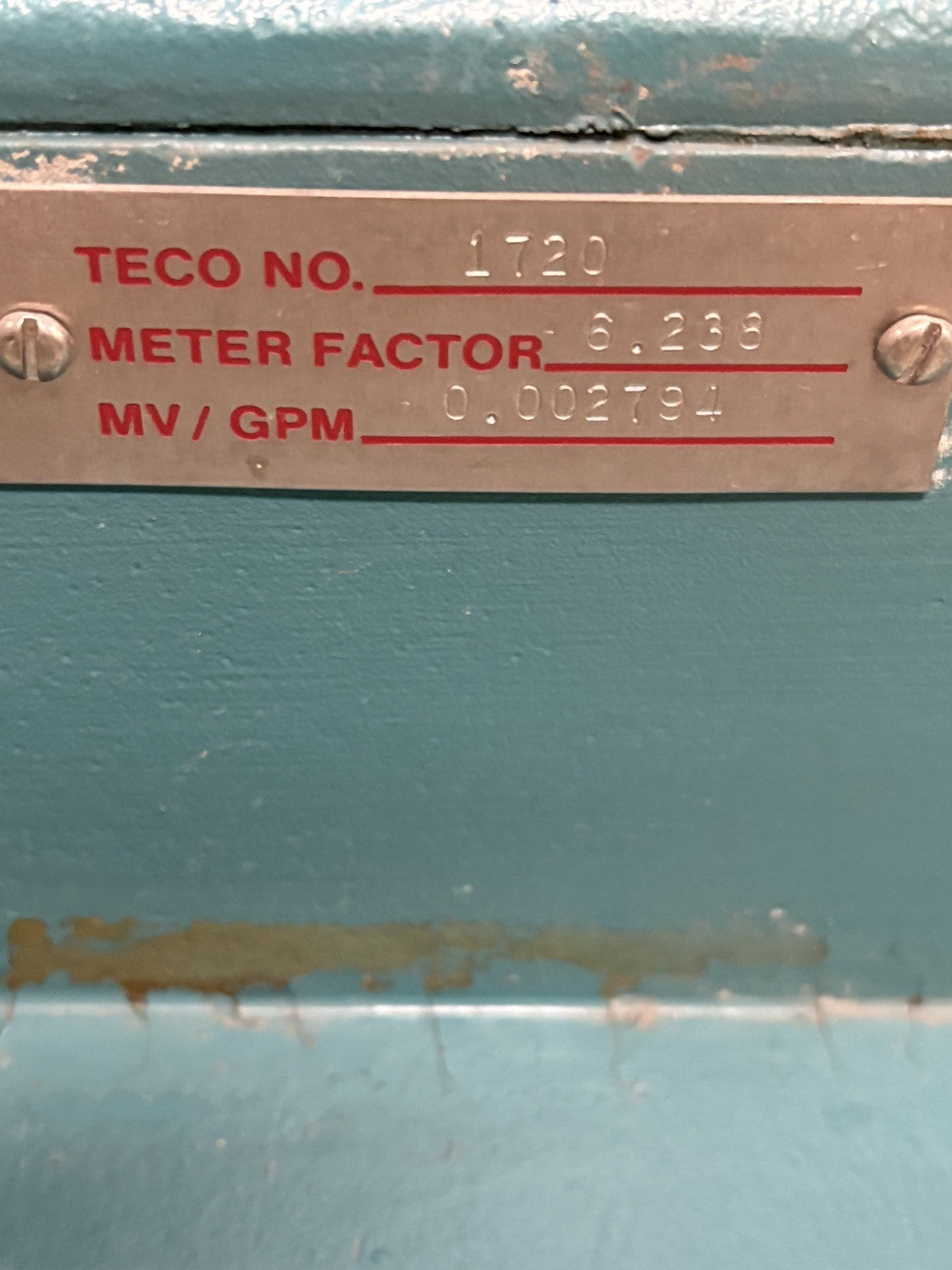 FISHER & PORTER TEFLON MAGNETIC TUBE FLOW METER MODEL 10D1416 AH2