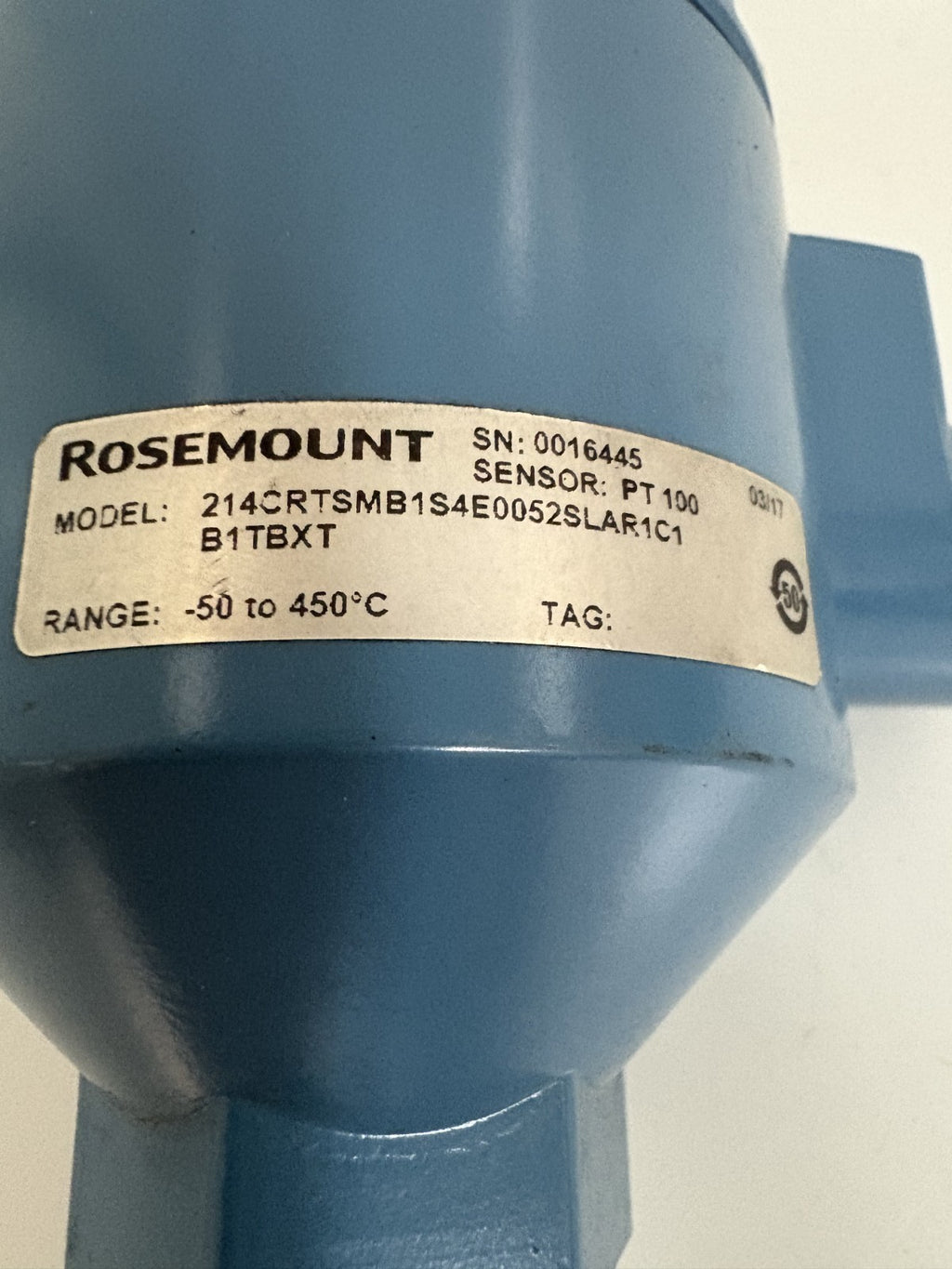 ROSEMOUNT PT100 SENSOR 214CRTSMB1S4E0052SLAR1C1