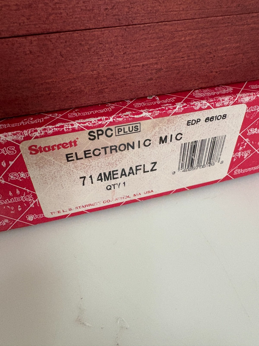 STARRETT ELECTRONIC INTERCHANGEABLE ANVIL MICROMETER 714 MEAAFLZ