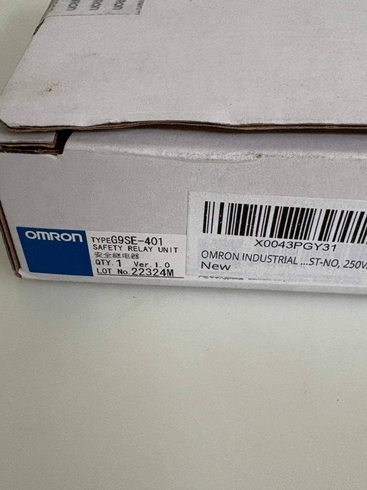 OMRON SAFETY RELAY G9SE-401