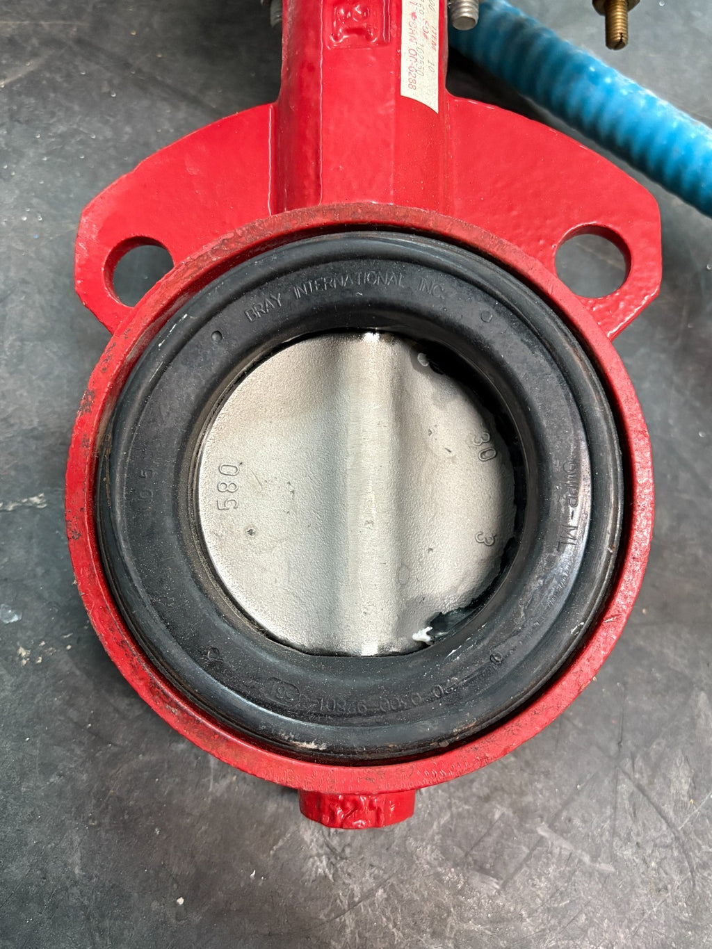 BRAY 3" BUTTERFLY VALVE W/EXPLOSION PROOF CONTROL STATUS MONITOR AND SOLENOID