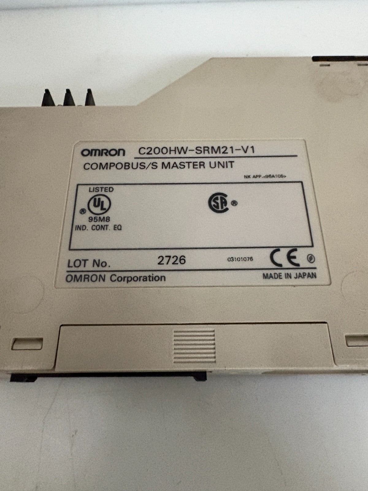 OMRON COMPOBUS/S MASTER UNIT C200HW-SRM21-V12