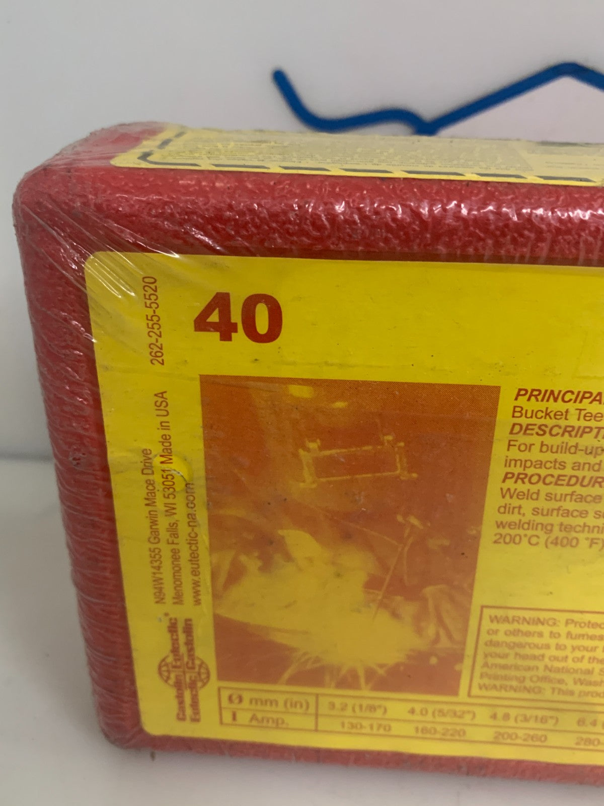 CASTOLIN EUTECTIC #40 BUCKET TEETH - CRUSHERS ELECTRODE 10 LB1