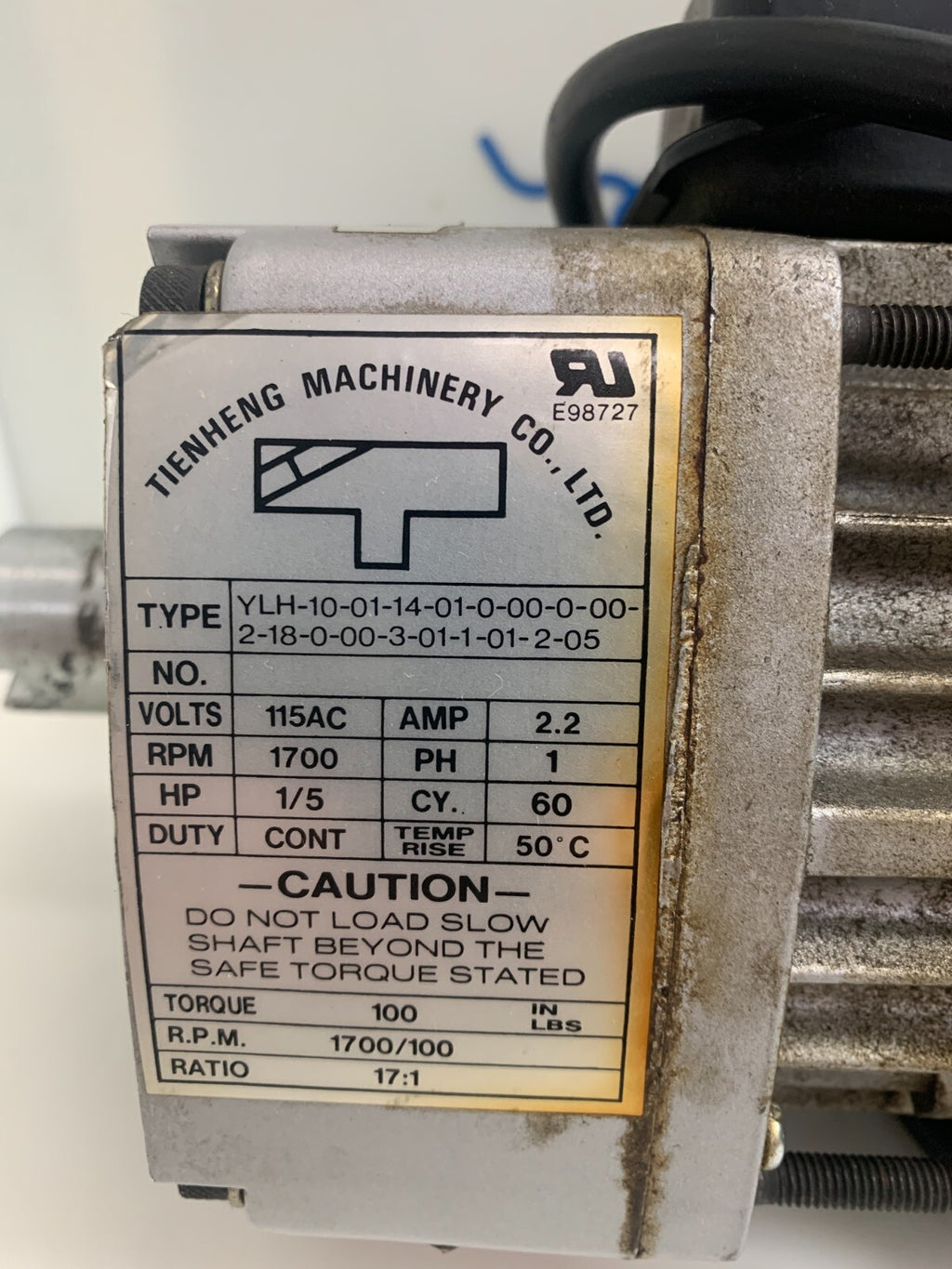 TIENHENG  Servo Motor YLH-10-01-14-01-0-00-0-00-2-18-0-00-3-01-1-01-2-05