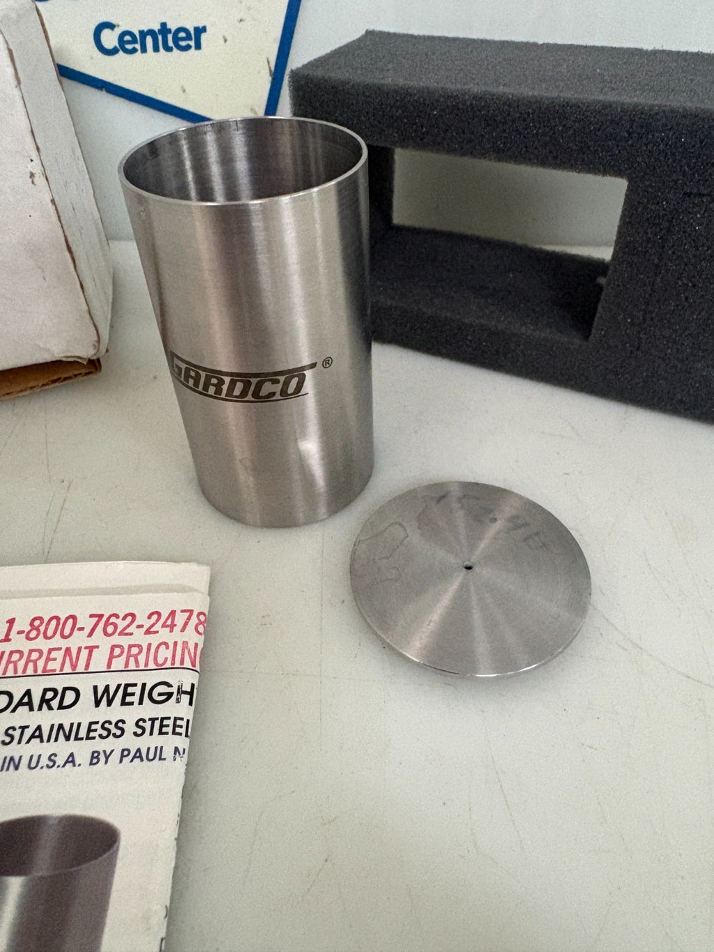 GARDCO W/G CUP METRIC STAINLESS 100 CC WG-SS-1001