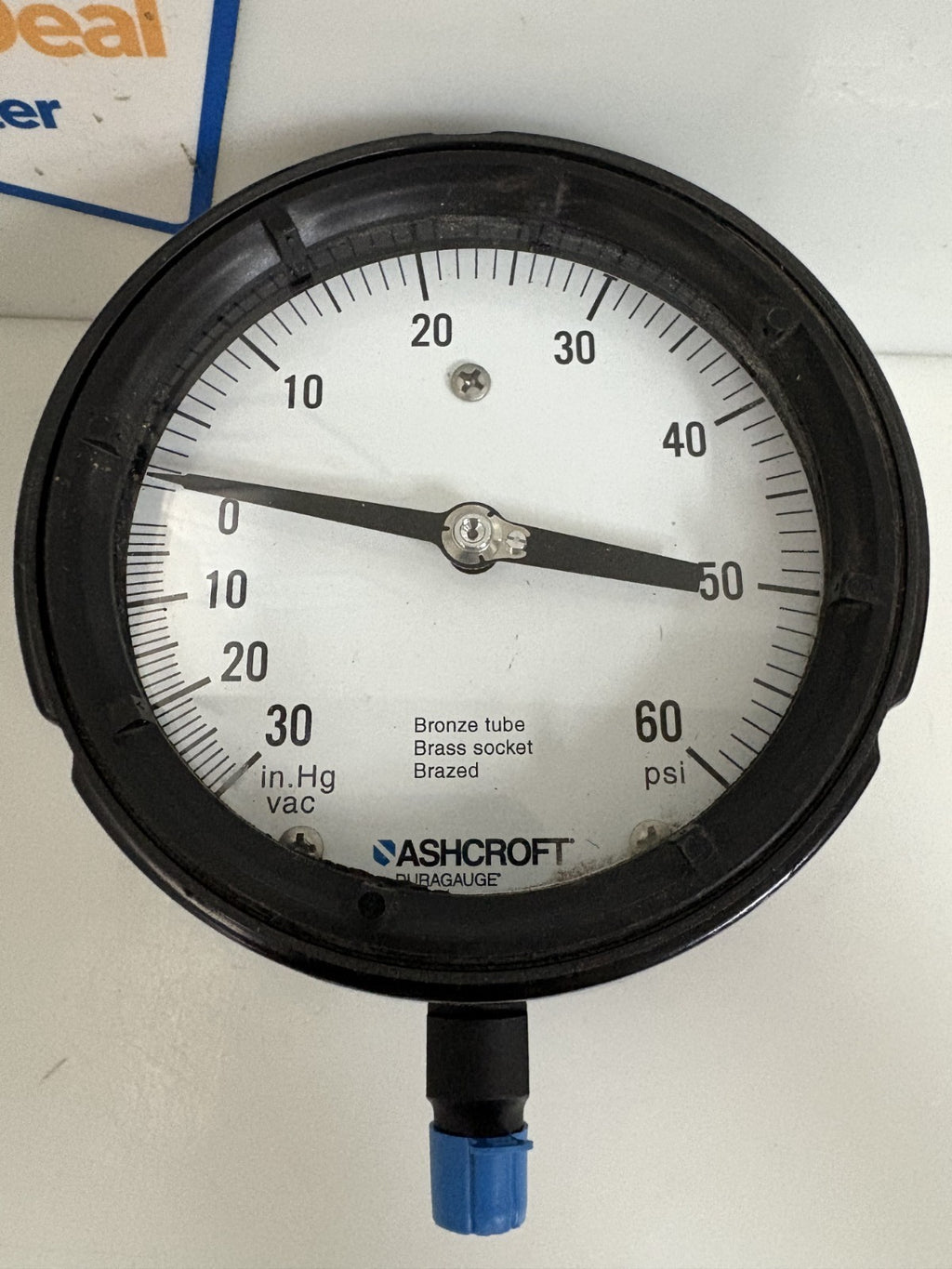 ASHCROFT 0-60 PSI AND 0-30 IN HG VAC DURAGAUGE 4"1