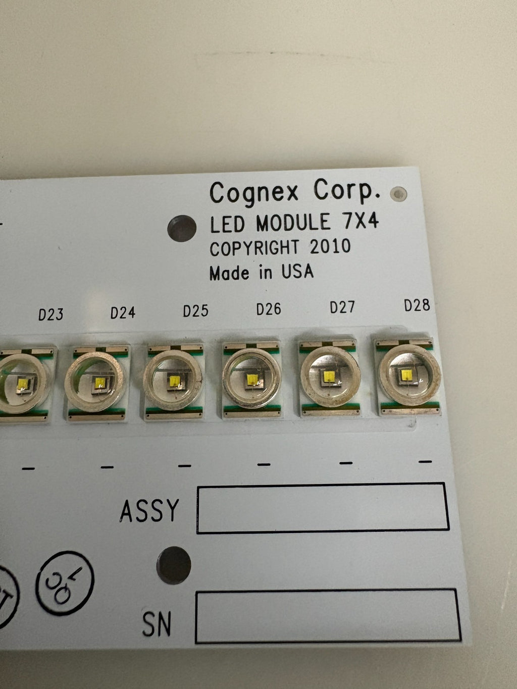 COGNEX CORP LED MODULE 7X4 560-116417-20R011