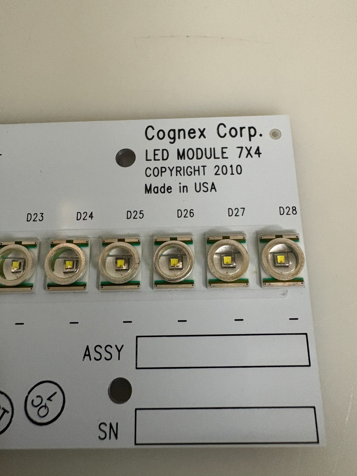 COGNEX CORP LED MODULE 7X4 560-116417-20R011