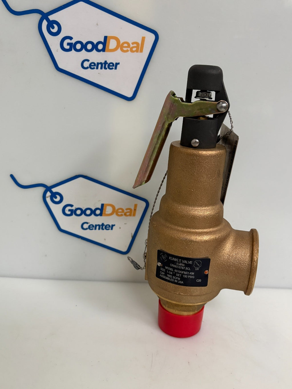 KUNKLE 1 1/4" STEAM VALVE EMRN 150 PSI 6010GFM01-KM0
