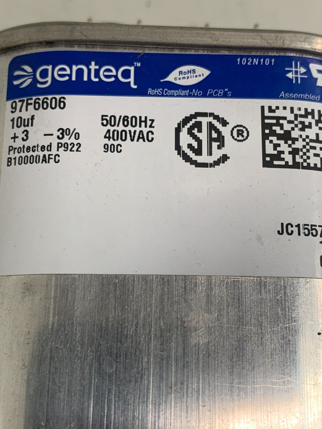 REGAL REXNORD / GENTEQ  Capacitor  97F66061