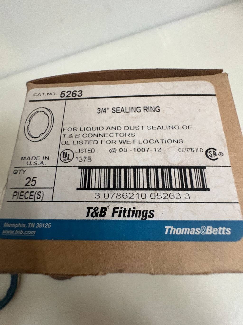 LOT OF 40 THOMAS & BETTS SEALING RING 3/4" #5263