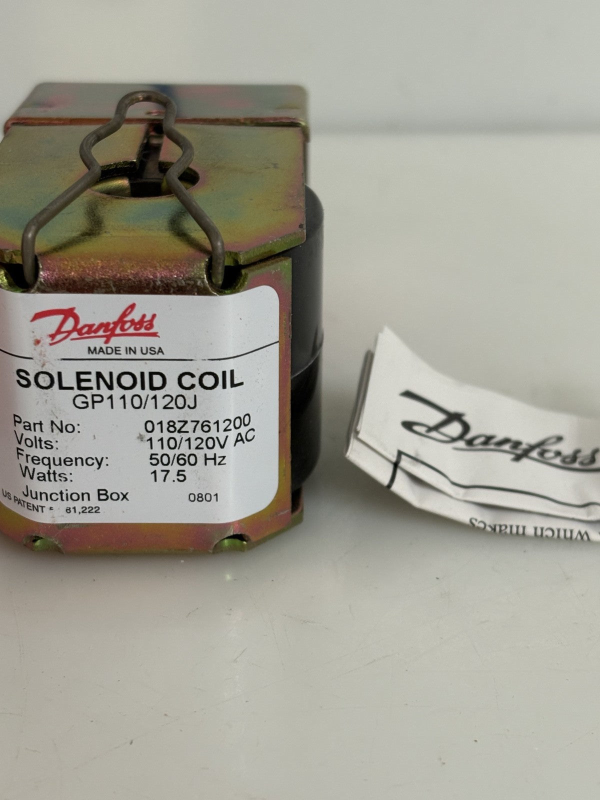 DANFOSS SOLENOID COIL 018Z7612001