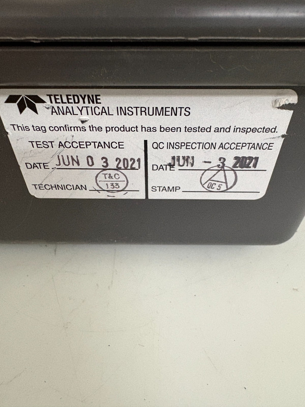 TELEDYNE 2750 TURBINE GENERATOR GAS ANALYSER