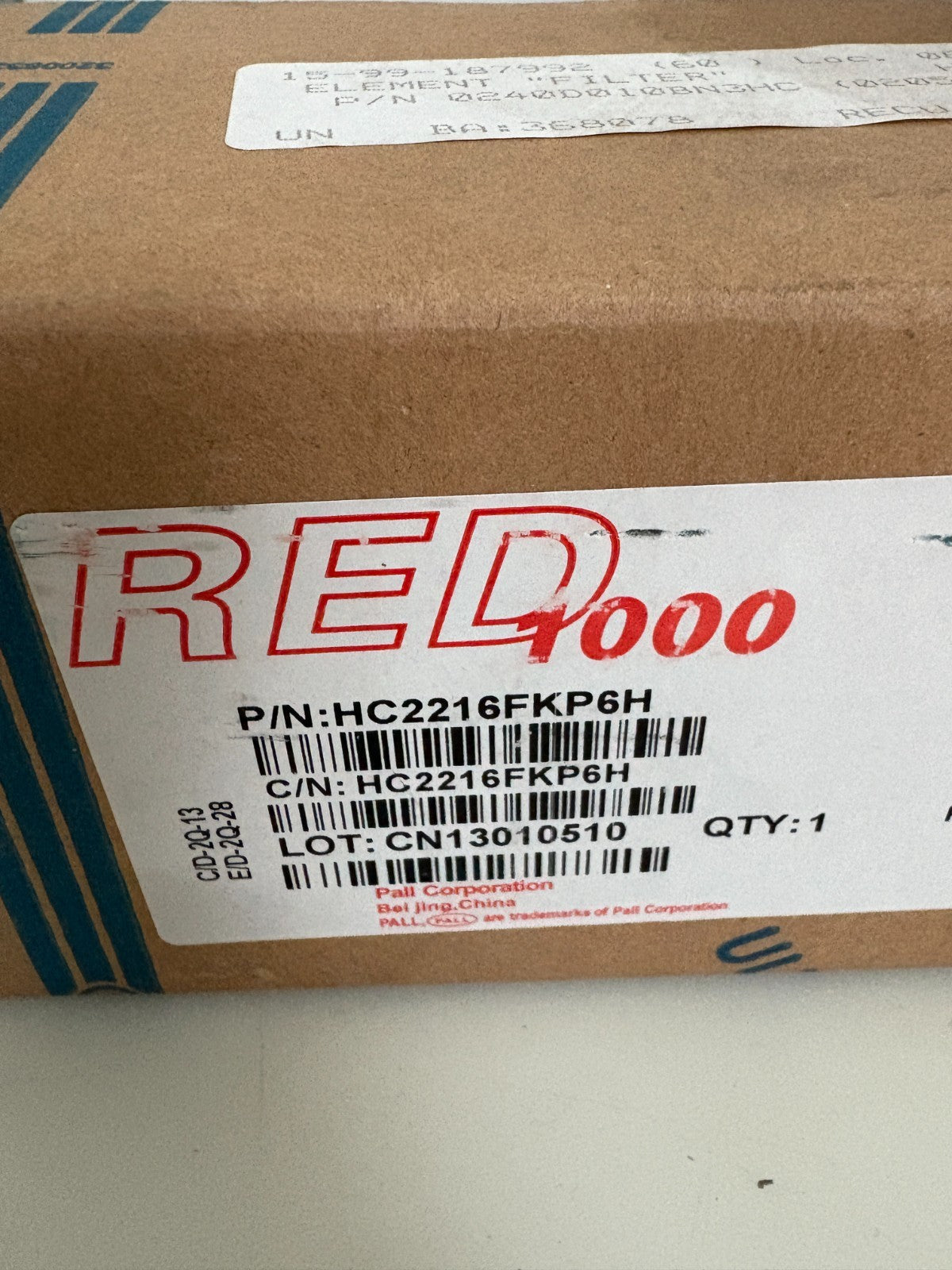 PALL RED 1000 HYDRAULIC FILTER HC2216FKP6H