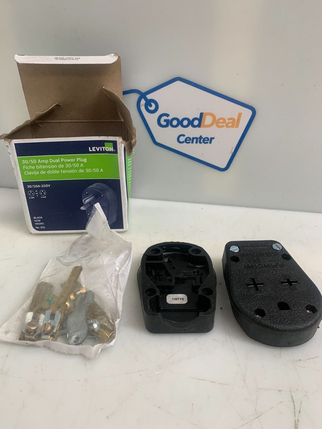 LEVITON  Dual Power Plug  #931    30/50 Amp  (Lot of 3)