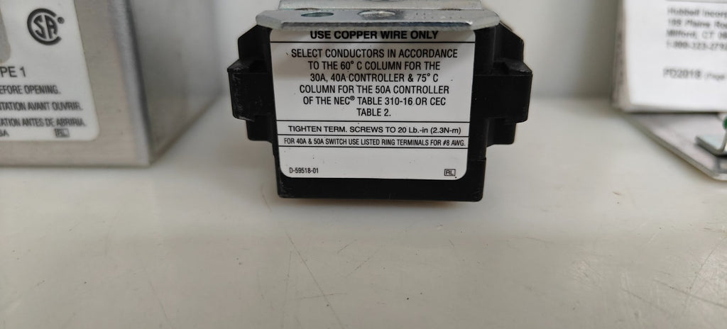 HUBBELL MANUAL MOTOR CONTROLLER HBL1379D 2