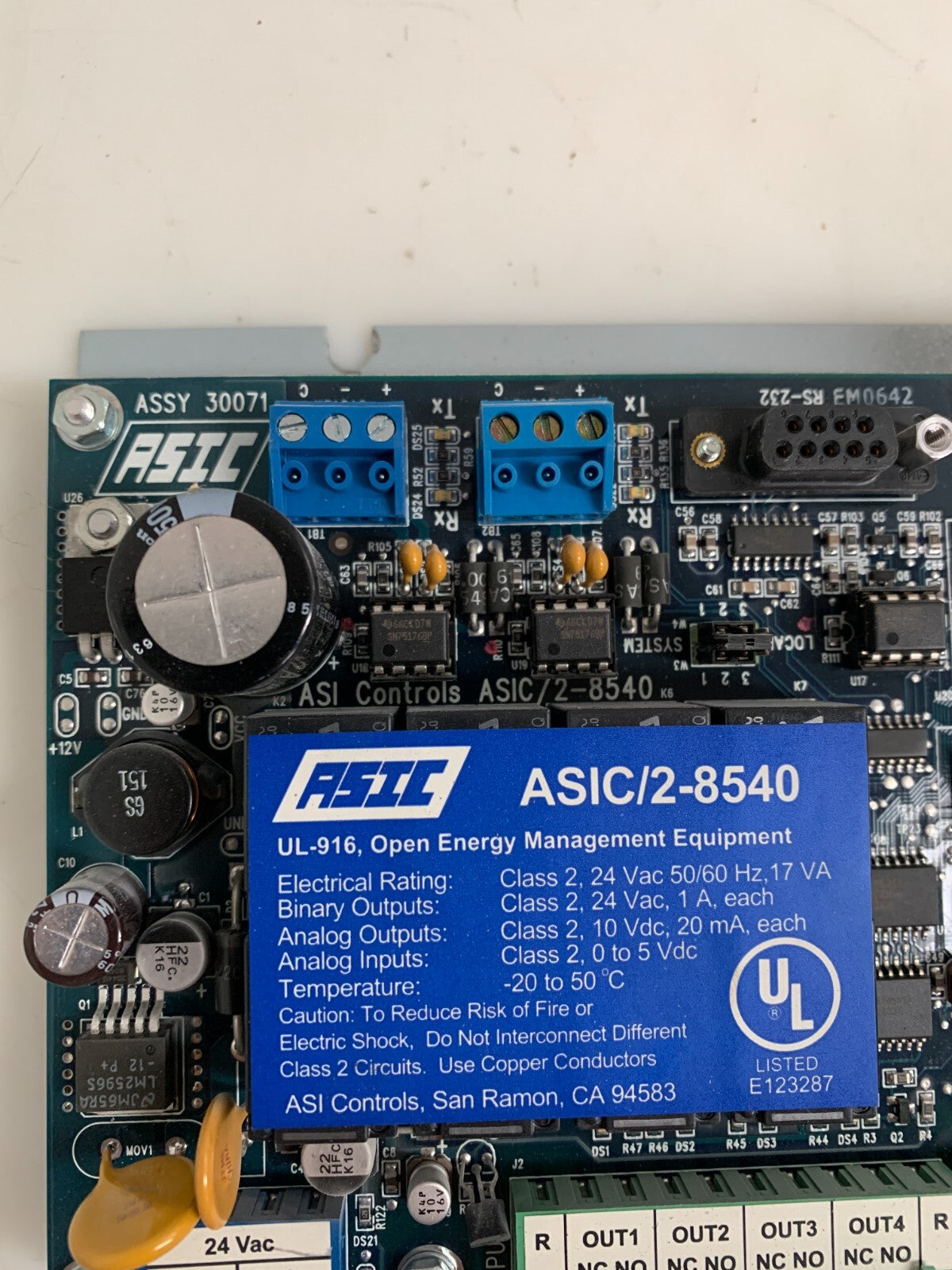 ASIC ELECTRONICS CONTROL CIRCUIT BOARD ASIC/2-8540