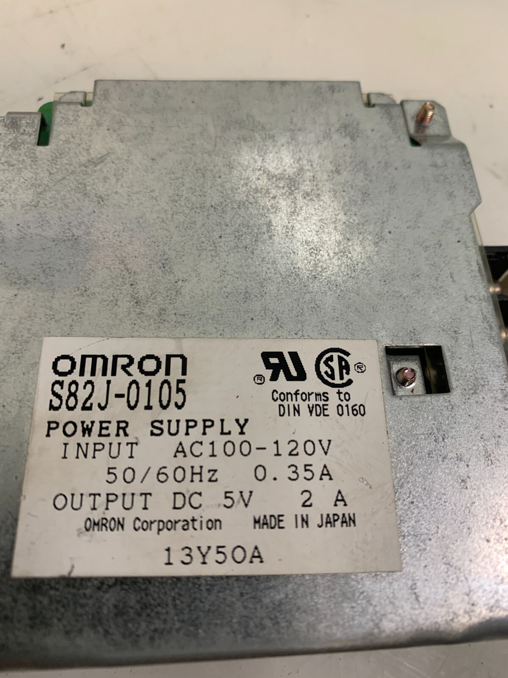 Lot of 2 Omron S82J-0105 Power Supply 100-120V 2Amp