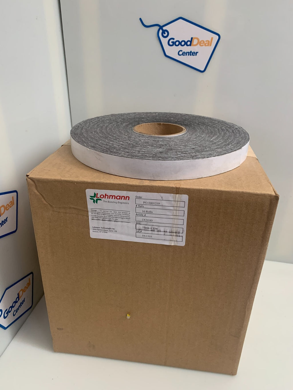 LOHMANN  Double Sided Pressure Adhesive Tape  19mmx50m (Box of 16 Rolls)