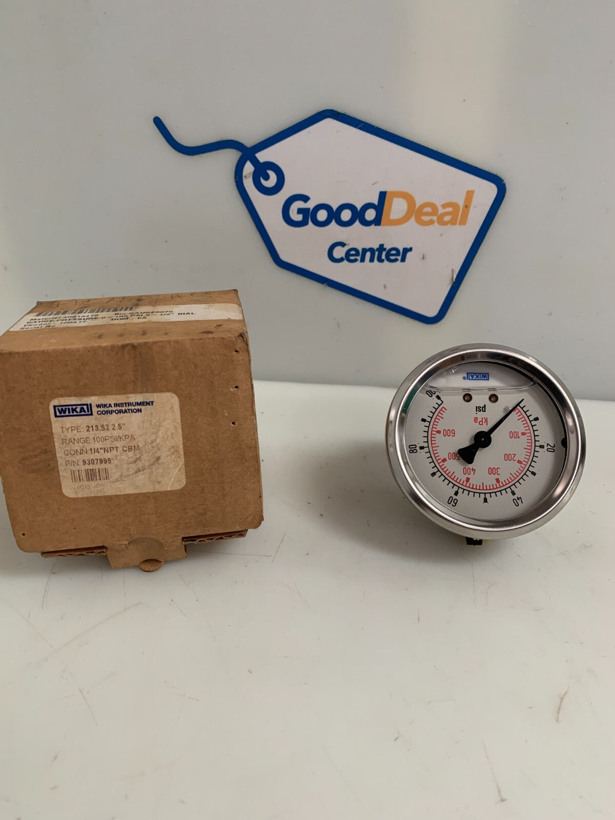 WIKA HYDRAULIC GAUGE 213.53 2.5" RANGE 100PPS/KPA 9307995