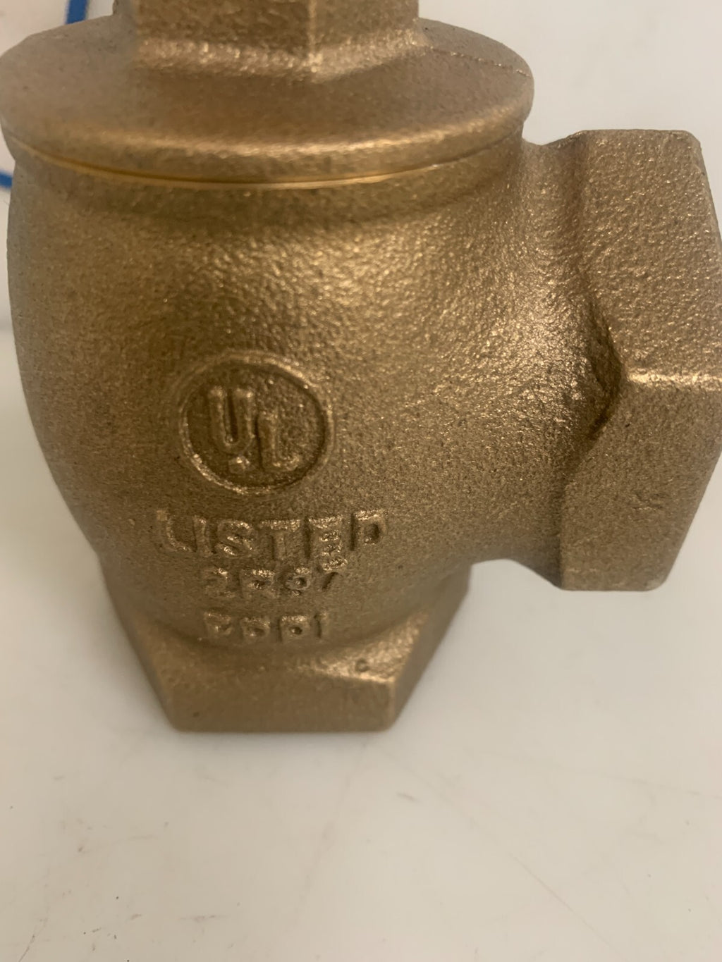 UNITED 1 1/2" TRIM AND DRAIN ANGLE GLOBE BRASS VALVE #126 UL1