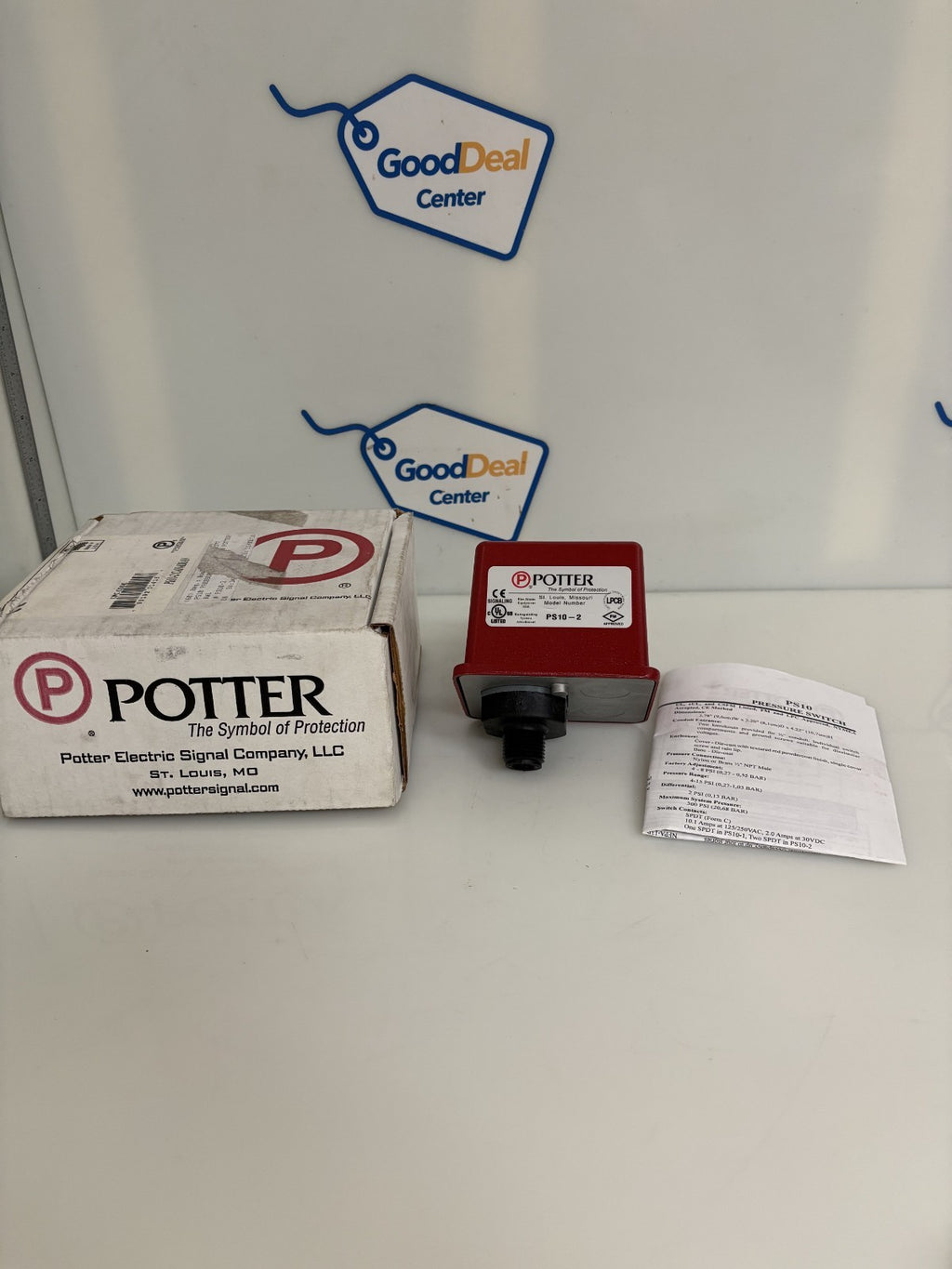 POTTER PRESSURE WATER FLOW SWITCH PS10-20