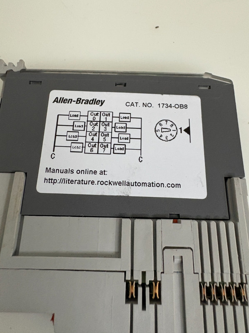 ALLEN BRADLEY 1734-0B8 C 1A 1 CHANNEL 3A MODULE PILOT DUTY 1734-0B8