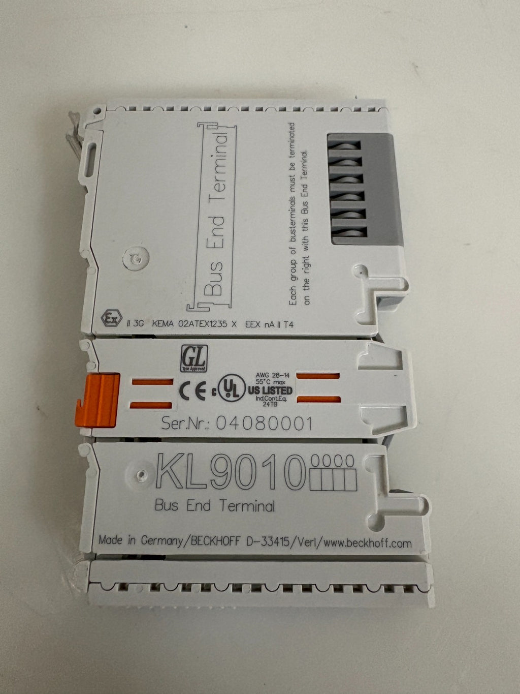 BECKHOFF BUS END TERMINAL KL 9010