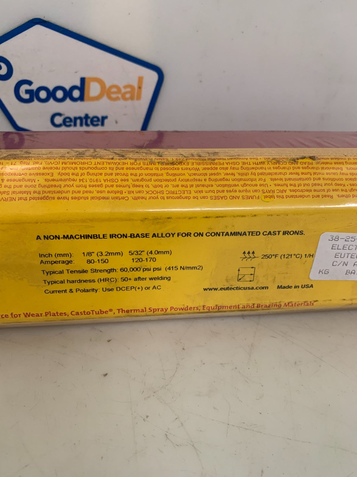 CASTOLIN EUTECTIC EUTEC TRODE 27 PREMIUM CAST IRON ELECTRODE 11.5 LB