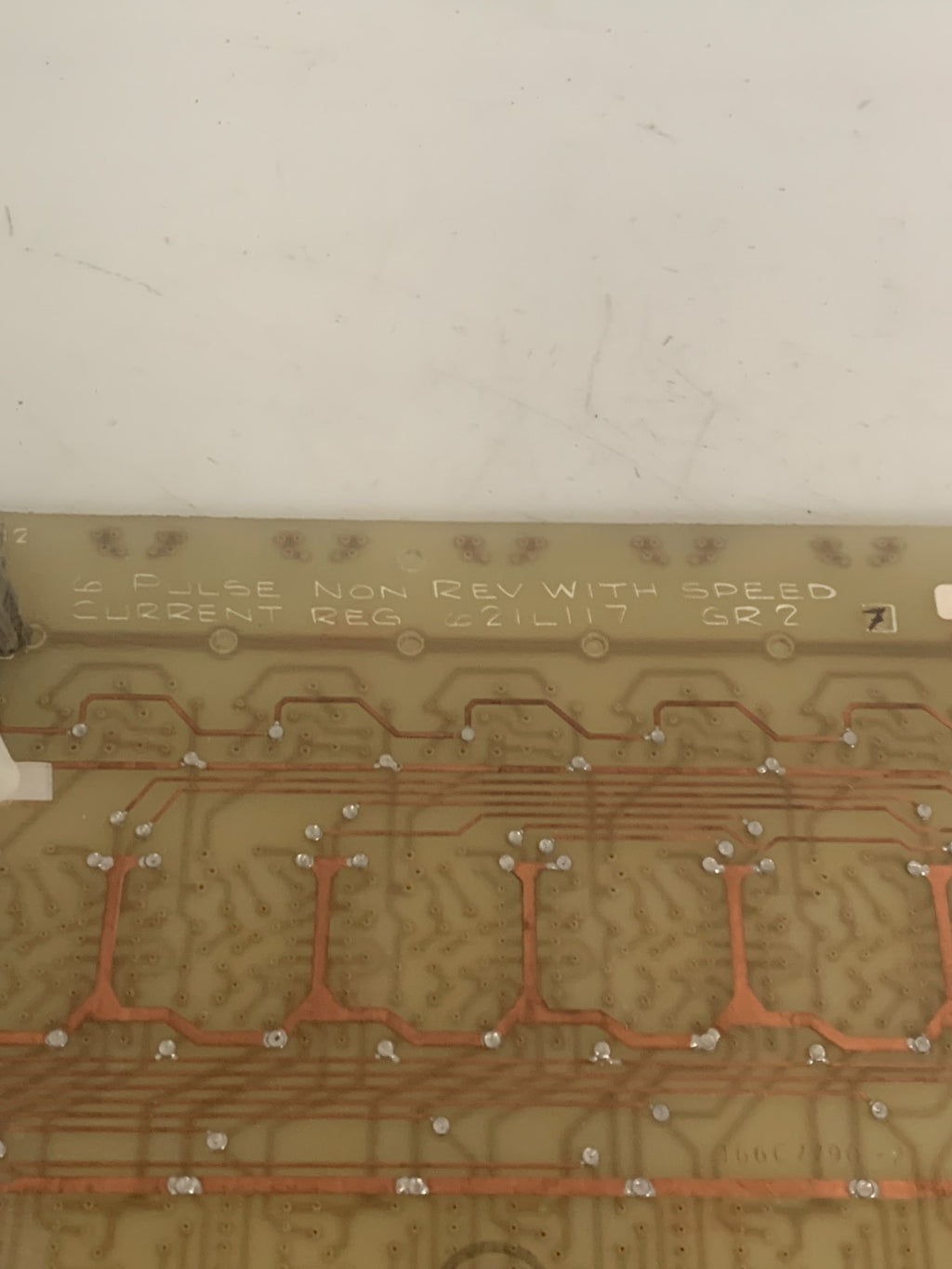 GE FANUC 6 PULSE NON REVERSING WITH SPEED CURRENT REGULATOR BOARD 621L117 GR 2