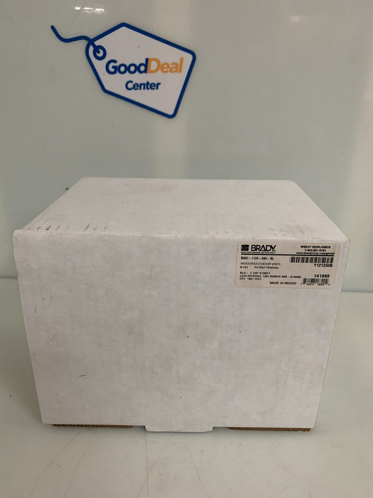BRADY VINYL BLU 1.125" X100' ROLL  B30-1125-595-BL0