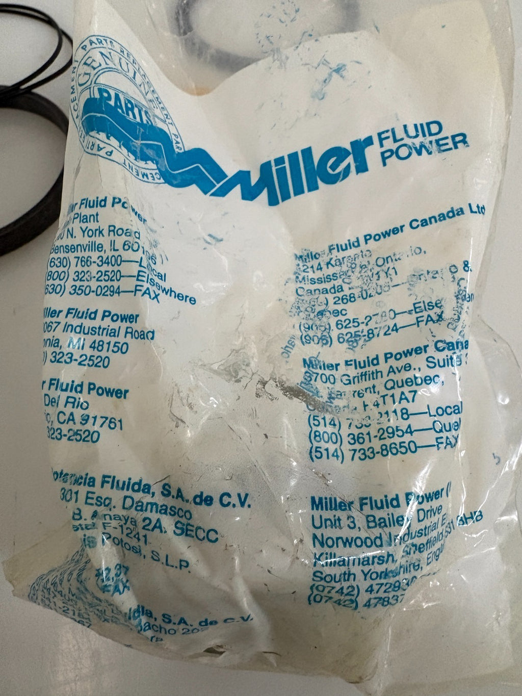MILLER FLUID POWER SEAL KIT 020-CRK-01-325-1002
