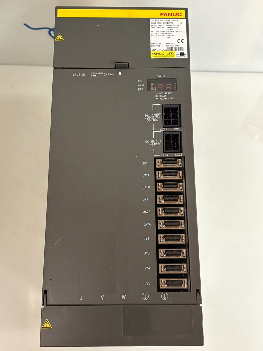 GE FANUC SPINDLE AMPLIFIER MODULE A06B-6104-H126 #H520 2