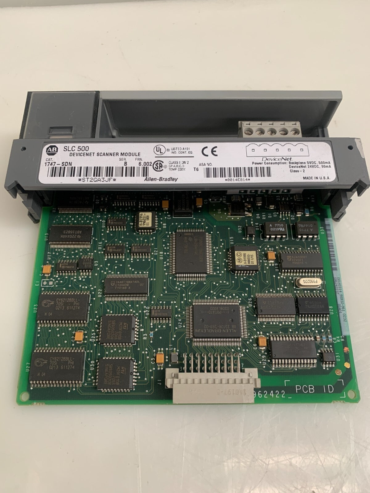 ALLEN BRADLEY  SLC 500    PLC Module  1747-SDN  B  6.0022