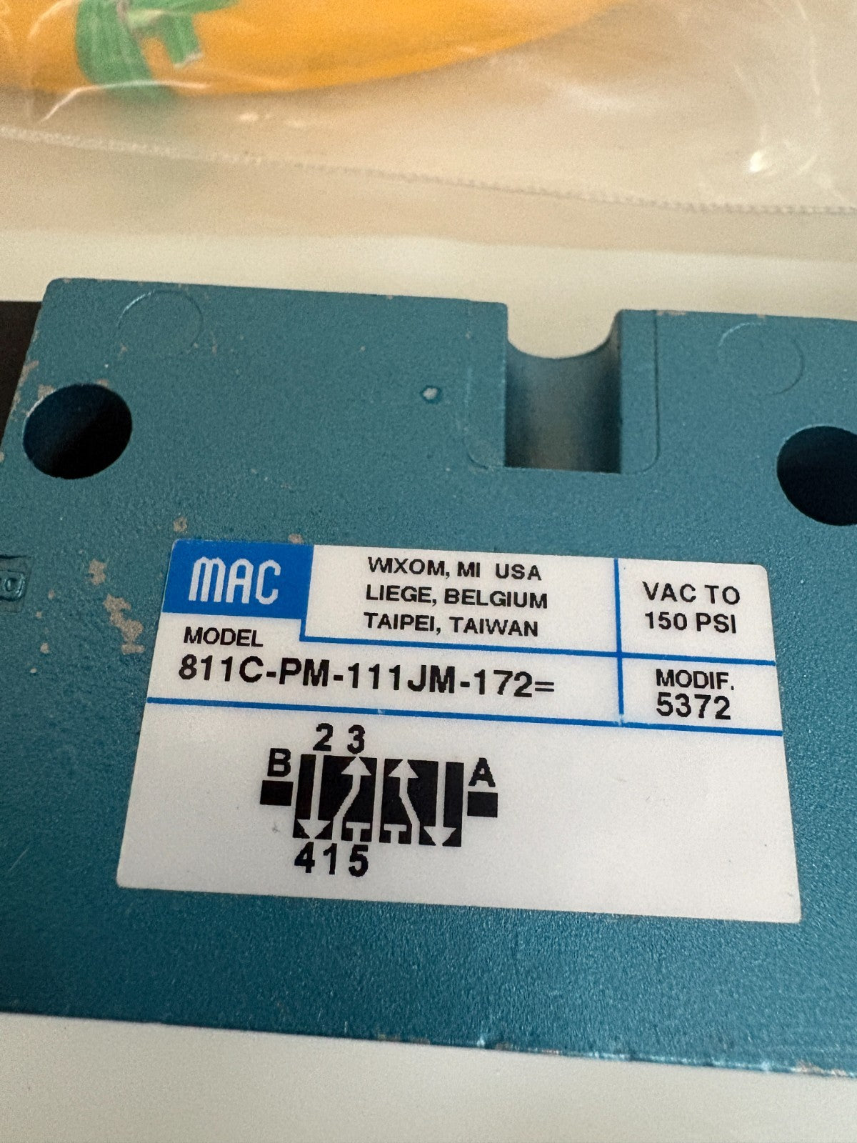 CLYDE BERGEMANN KIT W039824-16-0/1 MAC VALVE 811C-PM-111JM-172