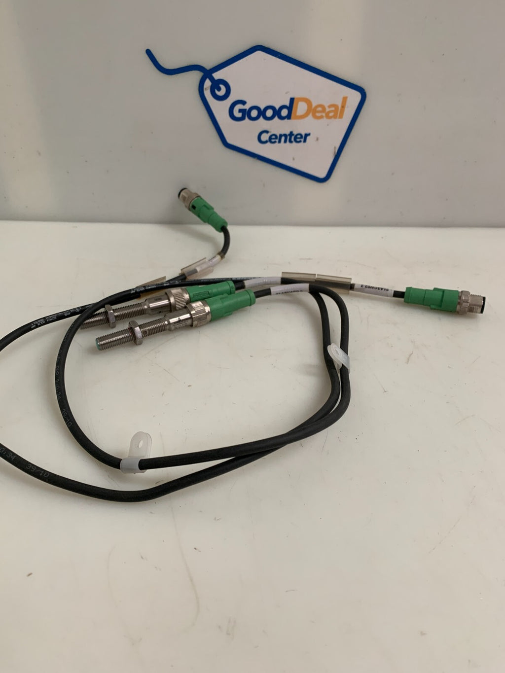LOT OF 2 PEPPERL & FUCHS INDUCTIVE SENSOR NJL5-8GM40-E2-V1 W/CONNECTOR CABLE