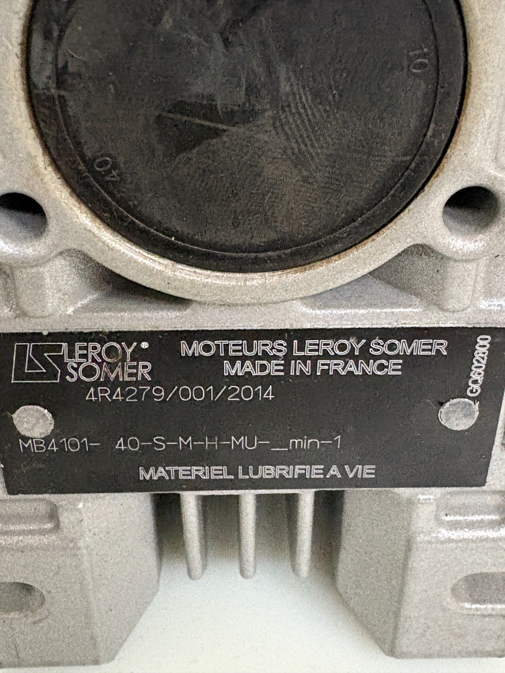 LEROY SOMER WORM GEARBOX MB 4101-40-S-M-H-MU-MIN-11
