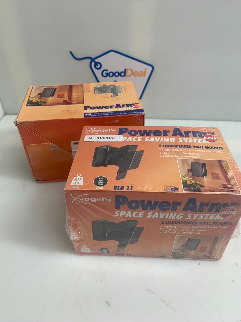 VOGEL'S Power Arm VLB11 LoudSpeaker Wall Mounts (Lot of 2 Boxes)
