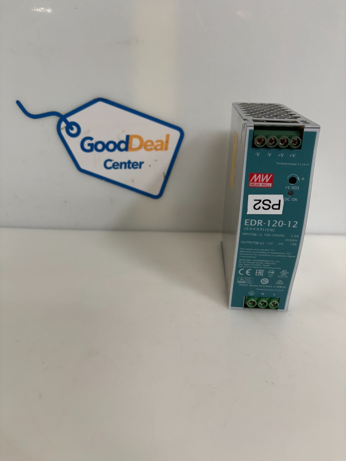 MEANWELL POWER SUPPLY EDR-120-12