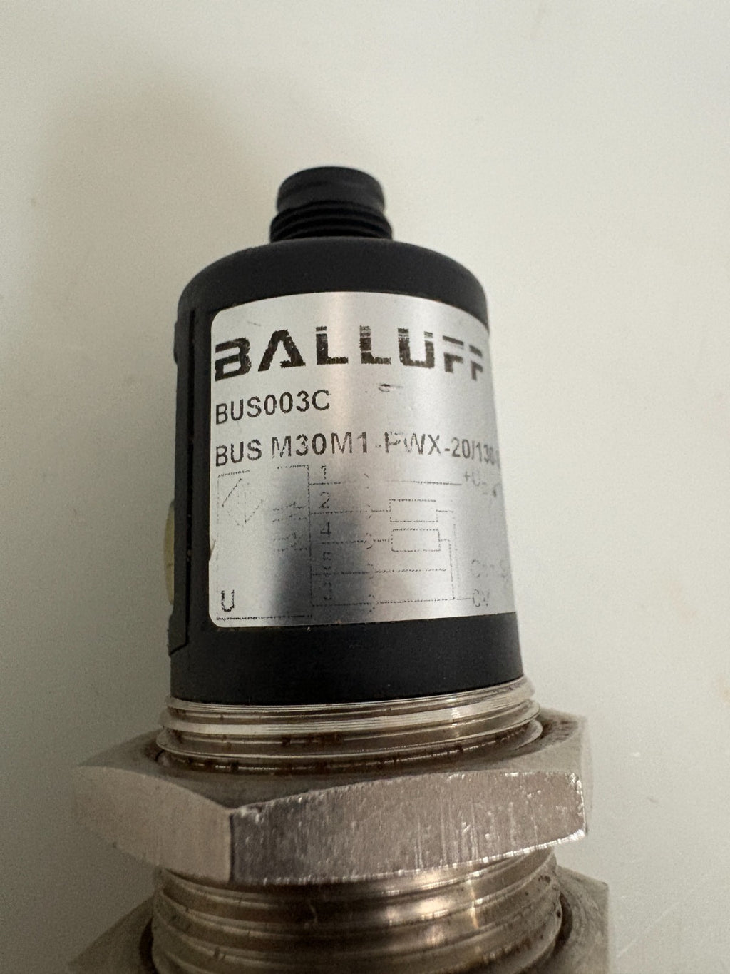 BALLUFF ULTRASONIC SENSOR BUS003C M30M1-PWX-20/130-S92K1