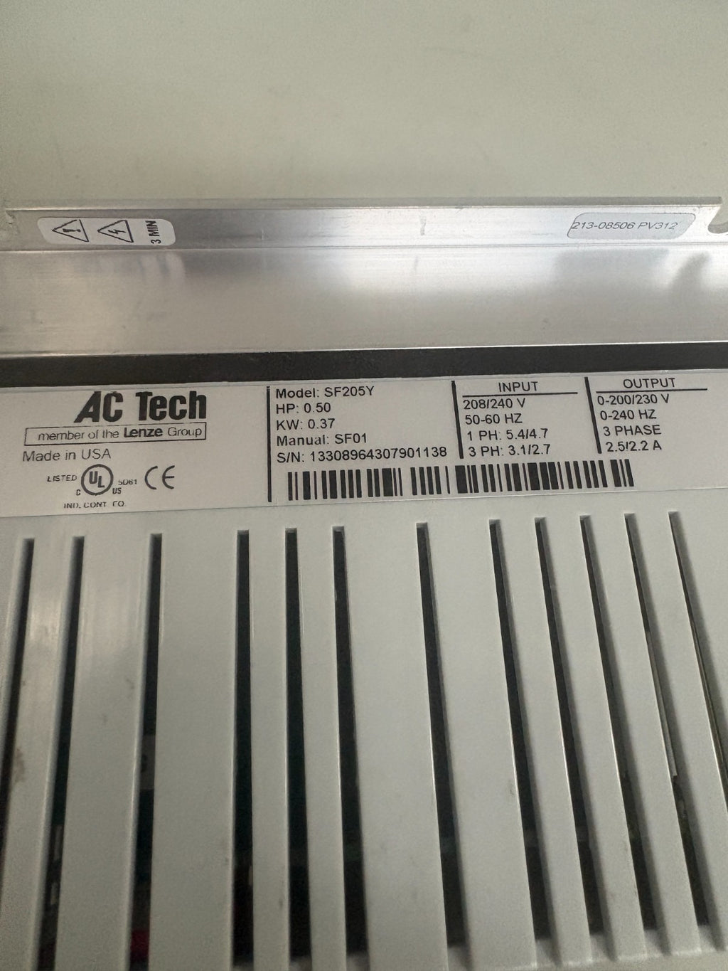 LENZE AC TECH MOTOR CONTROLLER SF205Y 133089643