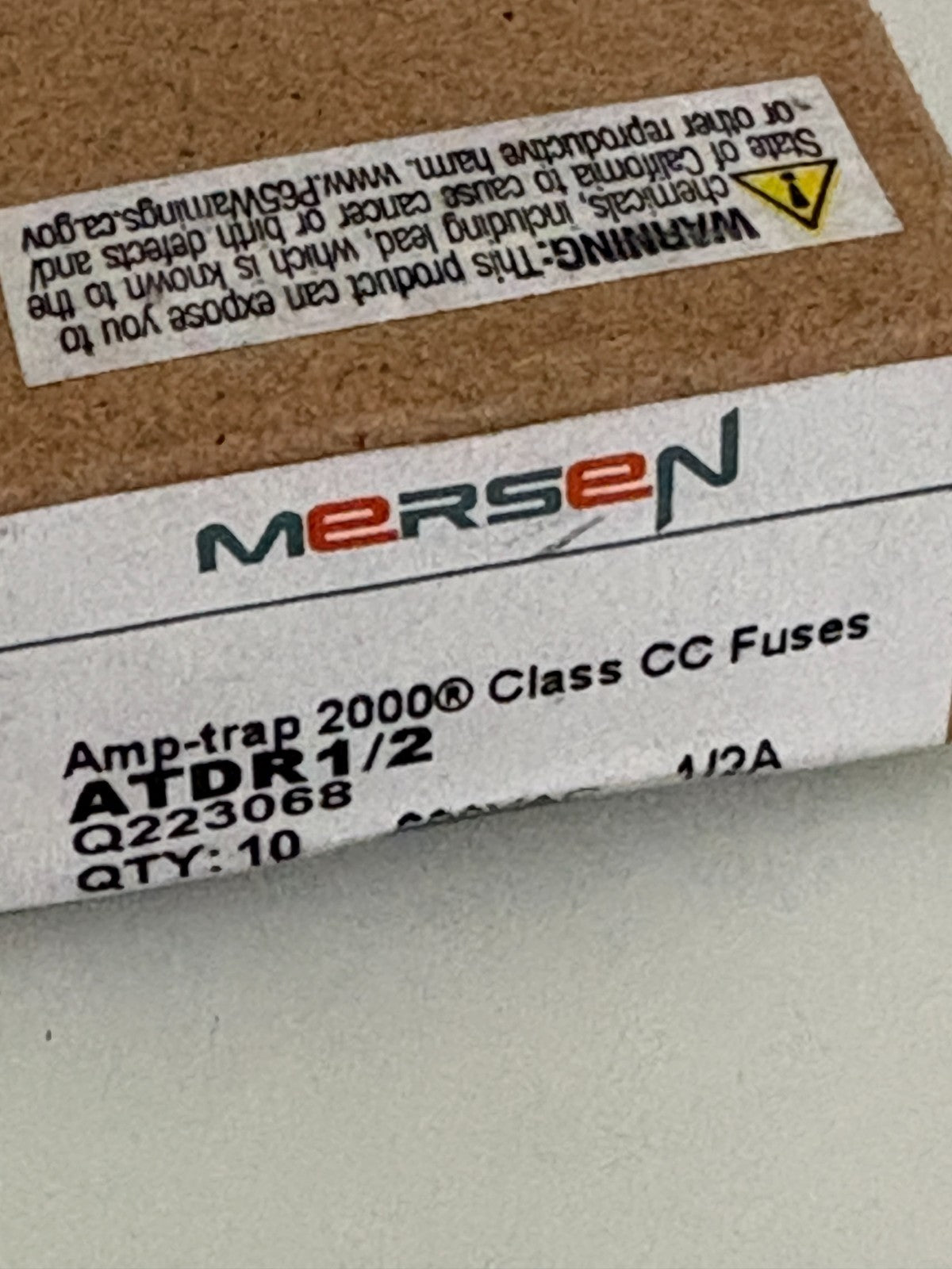 MERSEN AMP TRAP 2000 ATDR-1/2 10 IN BOX2