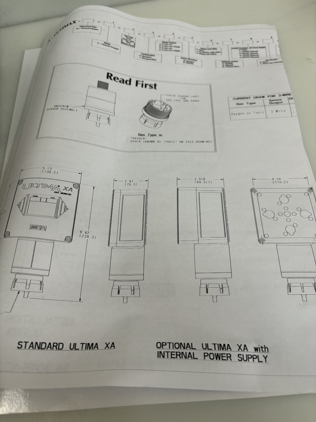 MSA ULTIMA XA GAS MONITOR DETECTOR A-ULTIMAX - PL-A-16-0-14