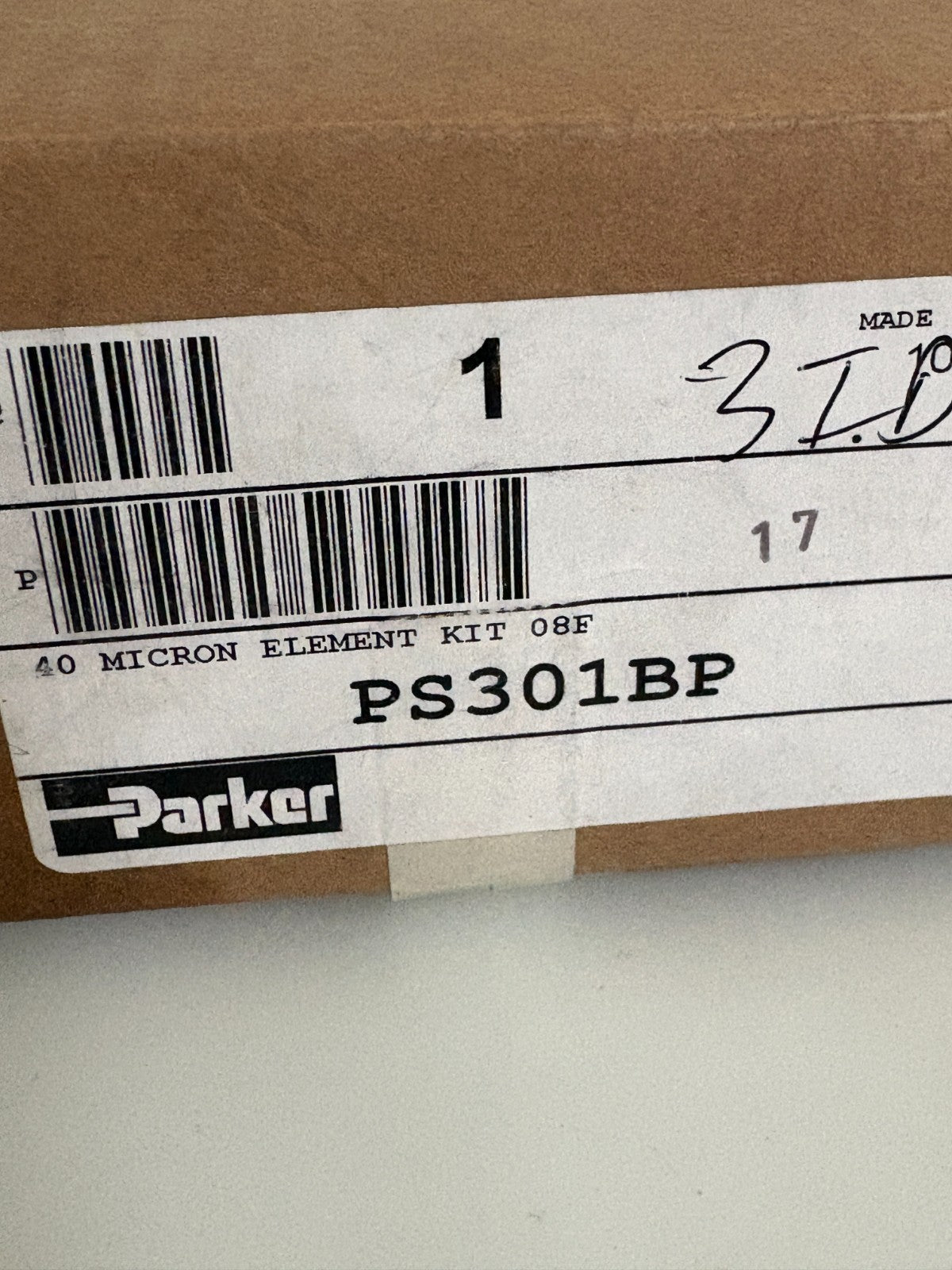 PARKER HYDRAULIC FILTER ELEMENT KIT W/GASKETS PS301BP2