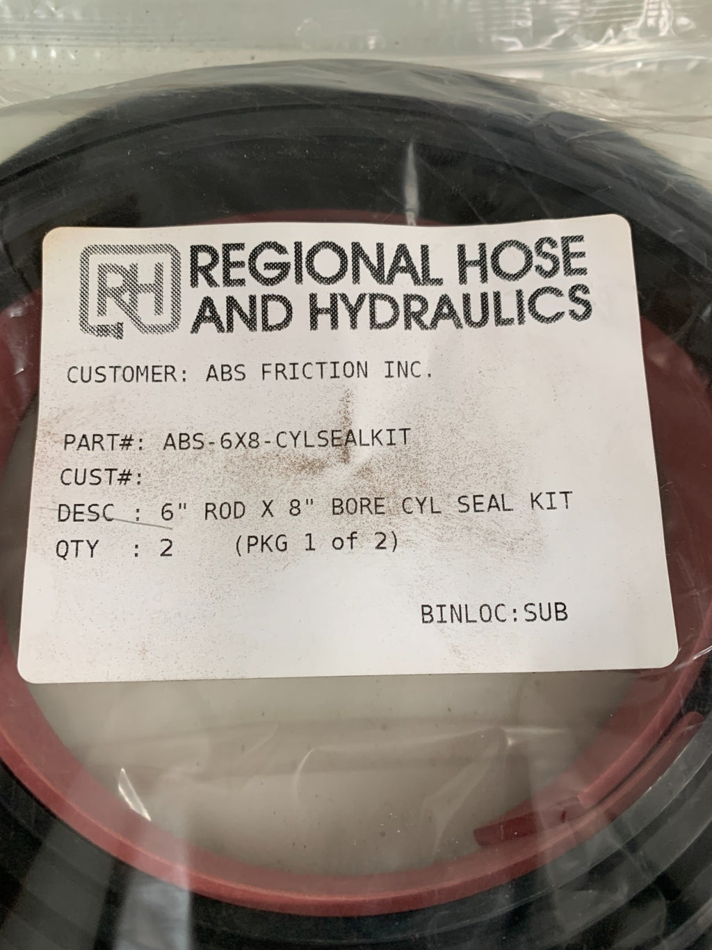 REGIONAL HOSE AND HYDRAULICS  Seal Kit  ABS-6X8-CYLSEALKIT