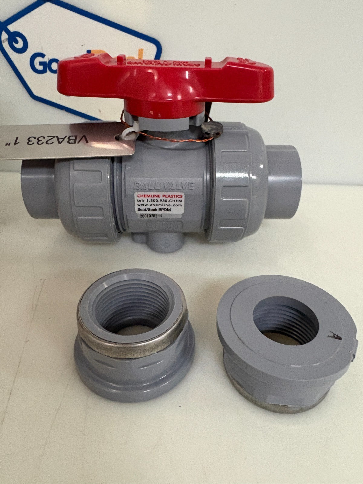 ASAHI AV PVC 1" TREE UNION BALL VALVE 21C01EC1
