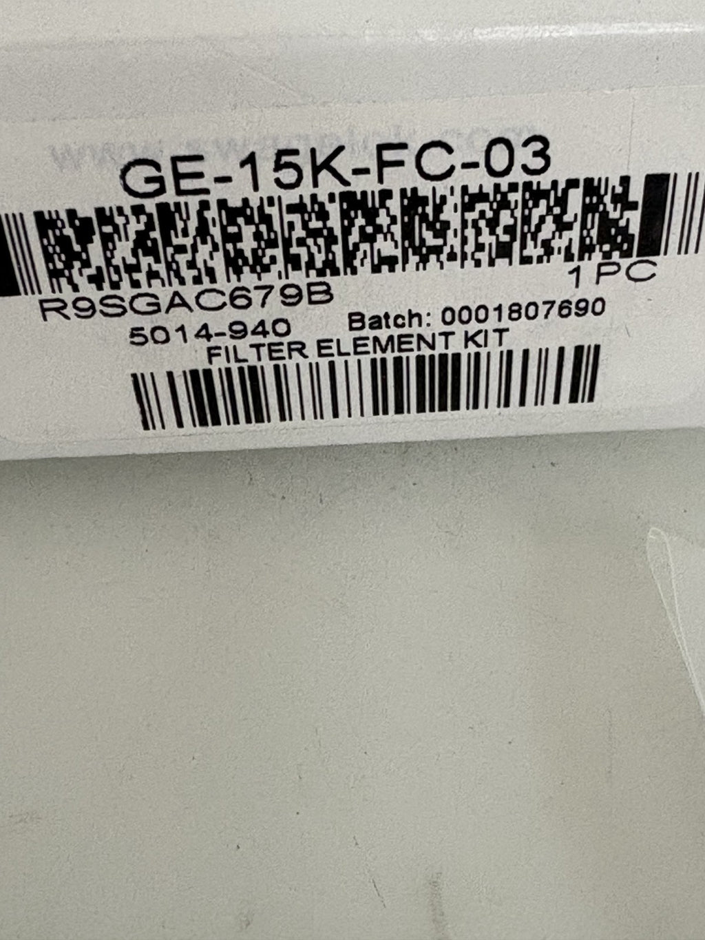 SWAGELOK FILTER ELEMENT GE-15K-FC-03