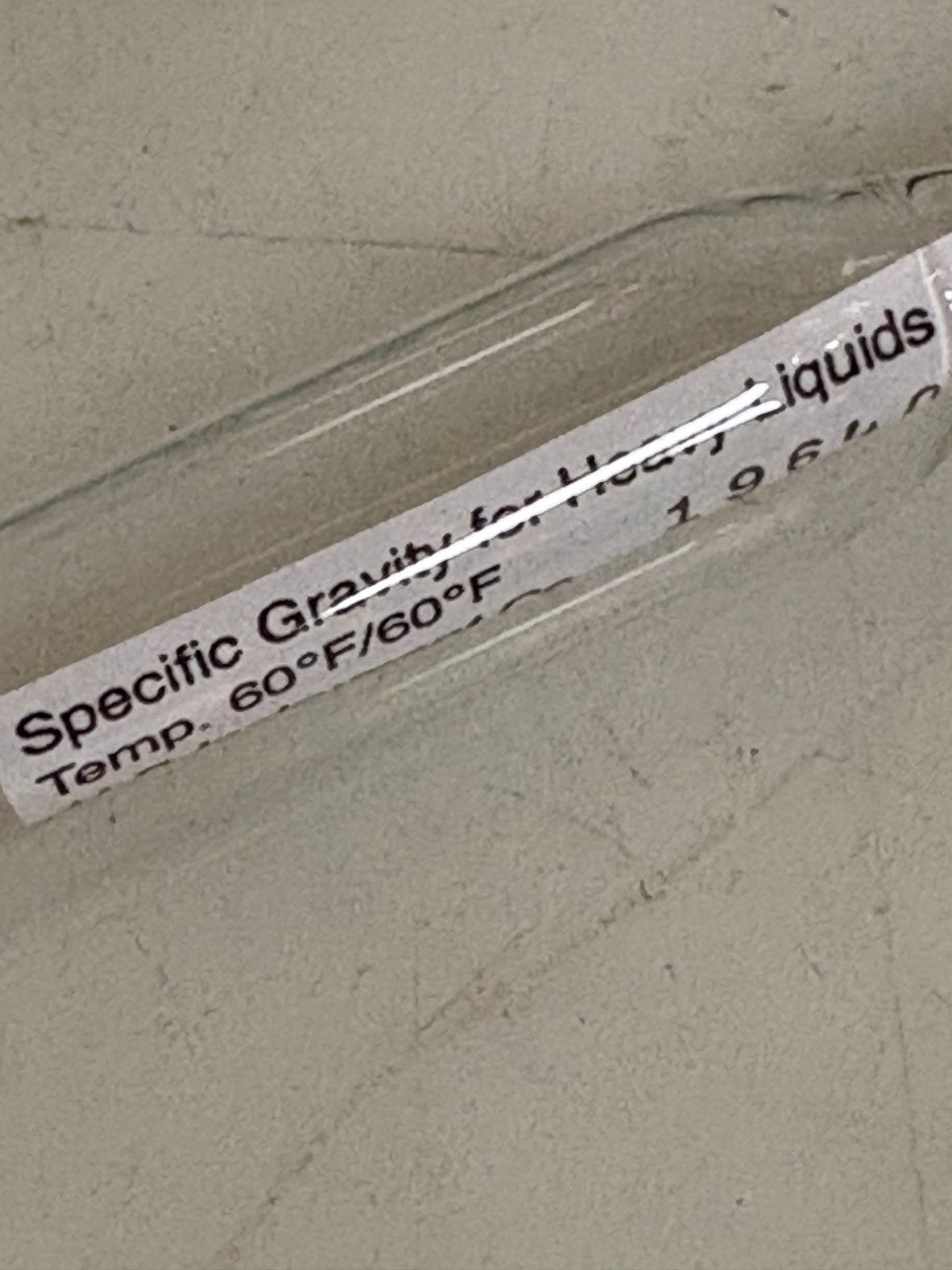 LOT OF 2 VWR PRECISION HYDROMETER 1.2-1.45