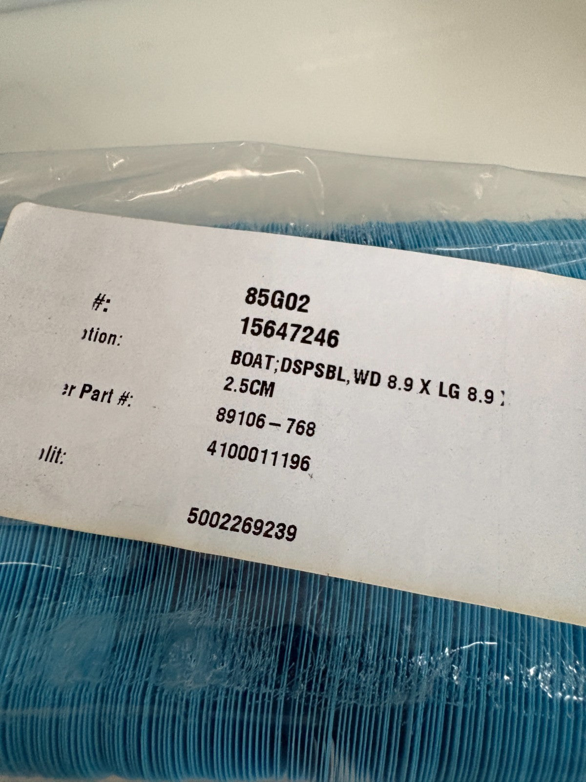 VWR MEDIUM SQUARE ANTISTATIC WEIGHING DISH BLUE 500/CS